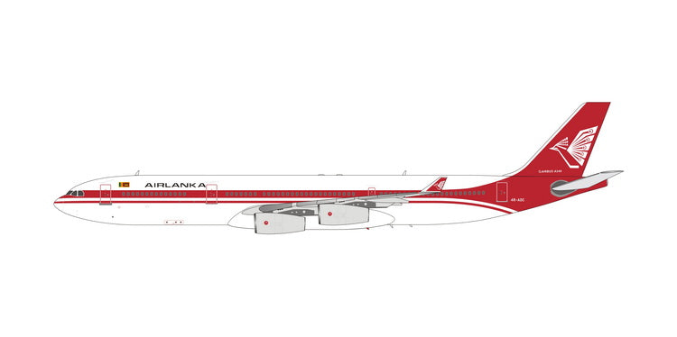 Air Lanka Airbus A340-300 4R-ADC Phoenix 11867 PH4ALK2485 Scale 1:400