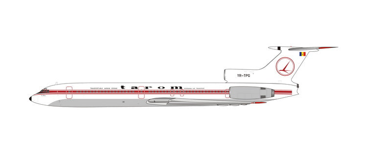 Tarom Tupolev Tu-154B YR-TPG Phoenix 11886 Scale 1:400