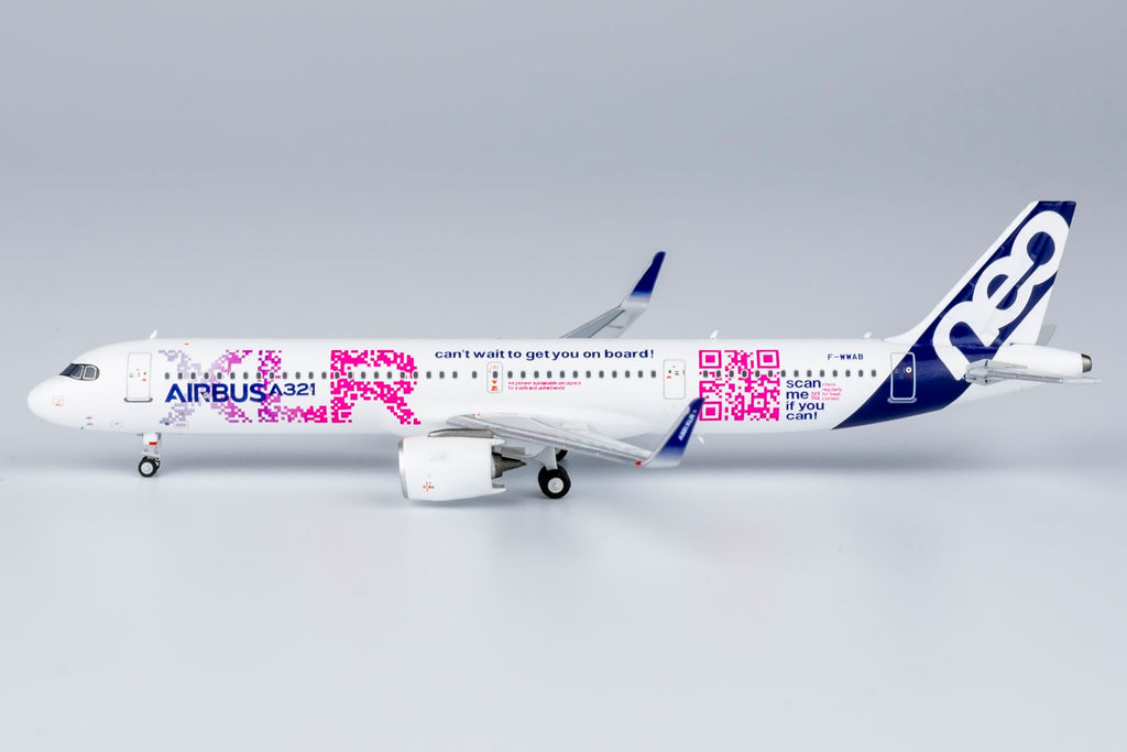 House Color Airbus A321neo XLR F-WWAB QR Code NG Models 13090 Scale 1:400