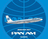 Pan Am Boeing 707-300B N435PA With Sticker JC Wings BB4-707-003 Scale 1:400