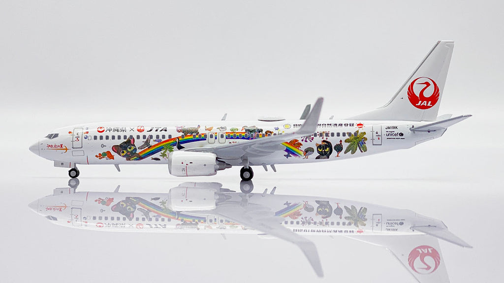 Japan Transocean Air Boeing 737-800 JA11RK Amami & Ryukyu World Heritage JC Wings EW4738012 Scale 1:400