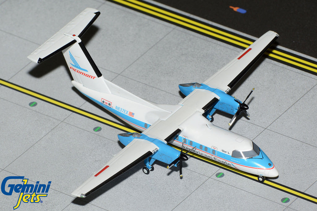 American Eagle Bombardier Dash 8-100 N837EX Piedmont Heritage GeminiJets G2AAL939 Scale 1:200