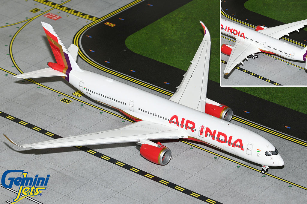 Air India Airbus A350-900 Flaps Down VT-JRH GeminiJets G2AIC1290F Scale 1:200