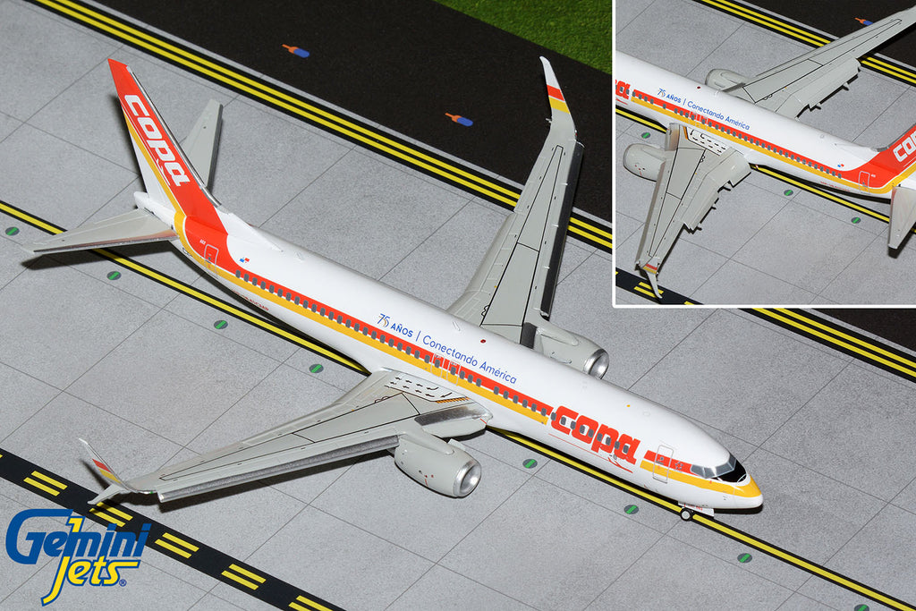 Copa Airlines Boeing 737-800 Flaps Down HP-1841CMP 75th Anniversary Retro GeminiJets G2CMP1211F Scale 1:200