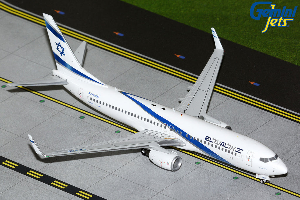 El Al Boeing 737-800 4X-EKK GeminiJets G2ELY1360 Scale 1:200