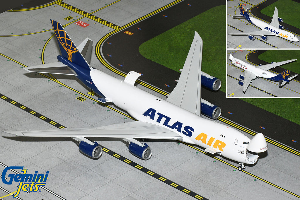 Atlas Air / Apex Logistics Boeing 747-8F Interactive N863GT (The Last 747) GeminiJets G2GTI1238 Scale 1:200