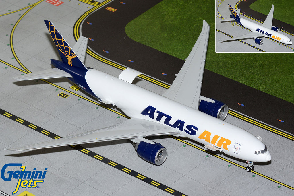 Atlas Air Boeing 777F Interactive N703GT GeminiJets G2GTI1381 Scale 1:200