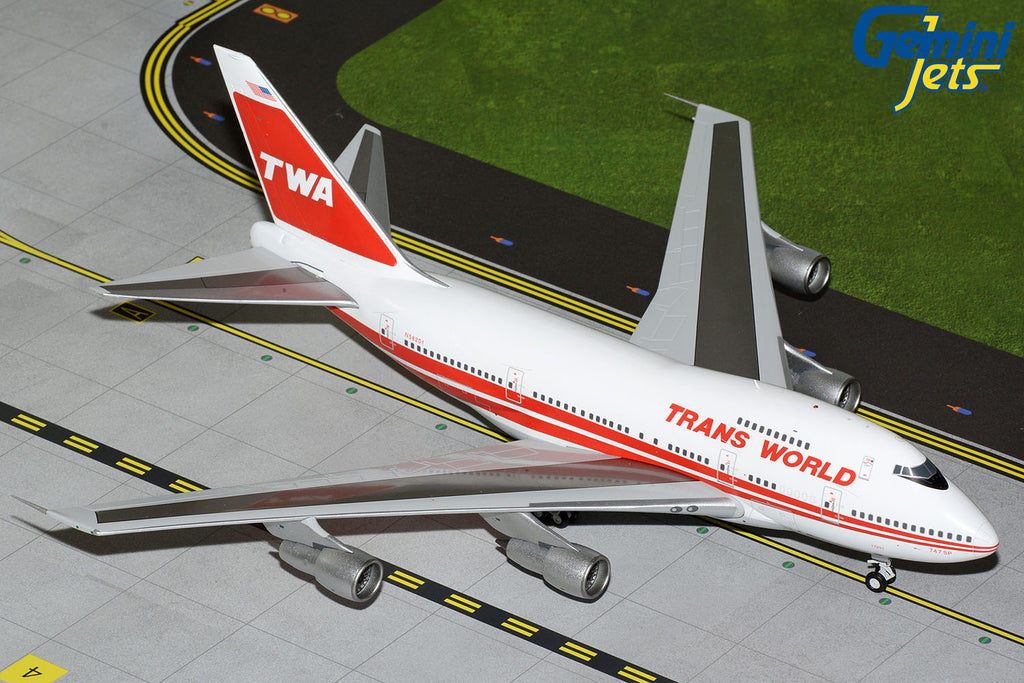 TWA Boeing 747SP N58201 Boston Express GeminiJets G2TWA1159 Scale 1:200