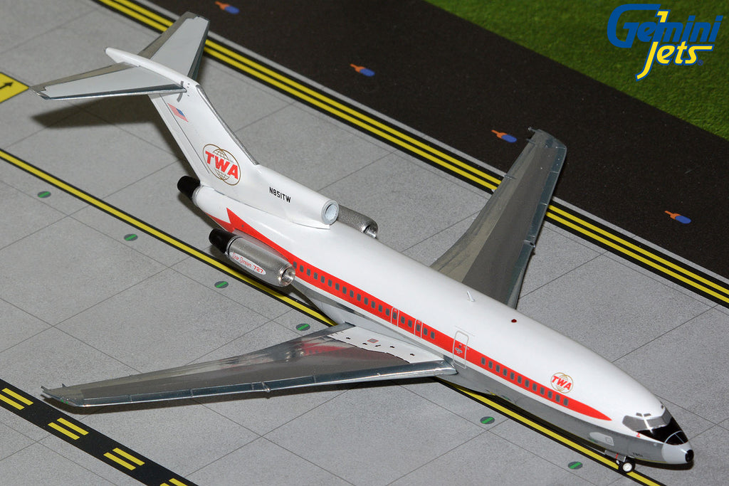 TWA Boeing 727-100 N851TW GeminiJets G2TWA946 Scale 1:200