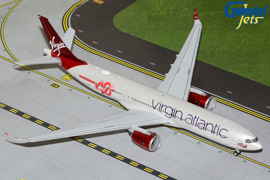 Virgin Atlantic Airbus A330-900neo G-VSRB 40th Anniversary GeminiJets G2VIR1373 Scale 1:200