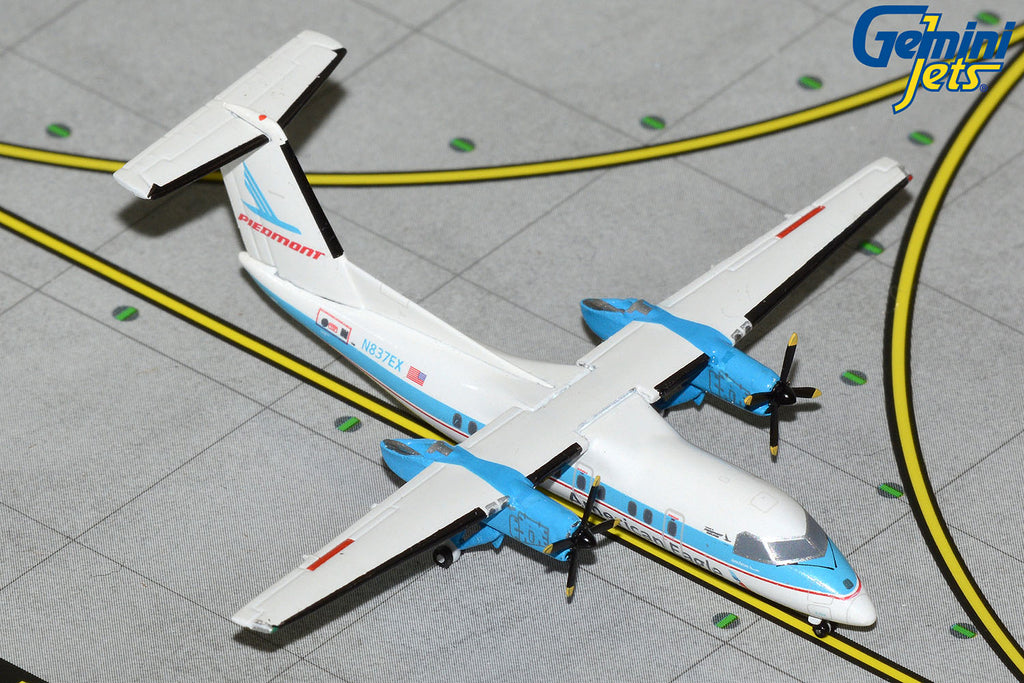 American Eagle Bombardier Dash 8-100 N837EX Piedmont Heritage GeminiJets GJAAL1614 Scale 1:400