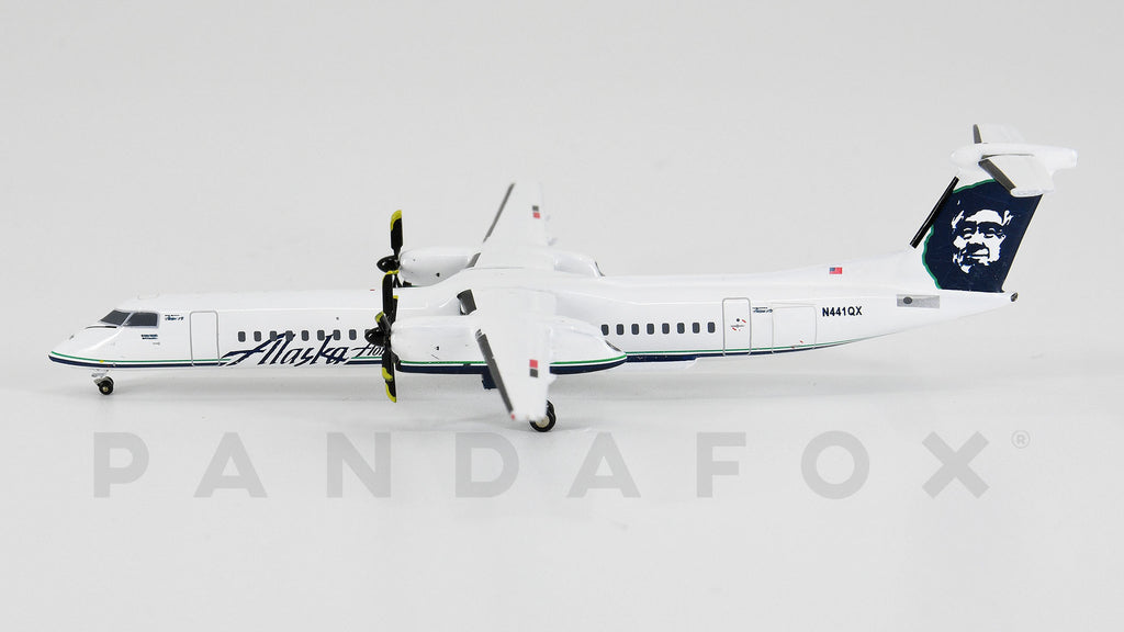 Alaska Airlines Bombardier Dash 8 Q400 N441QX GeminiJets GJASA1044 Scale 1:400