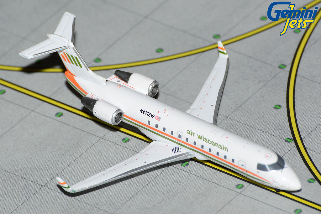 Air Wisconsin Bombardier CRJ200LR N471ZW GeminiJets GJAWI2211 Scale 1:400