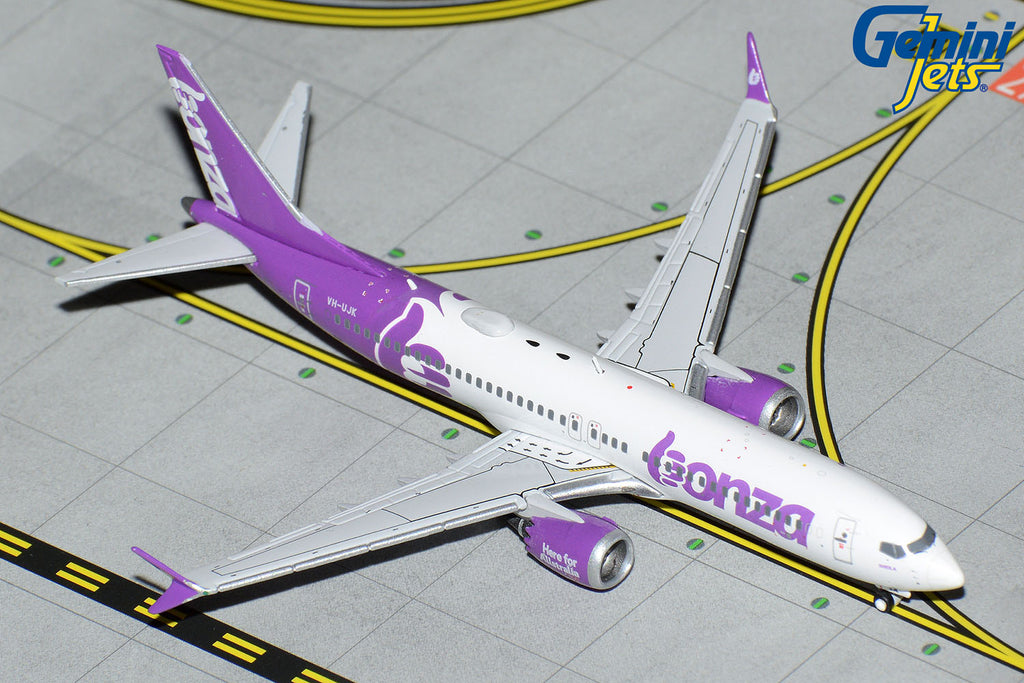 Bonza Boeing 737 MAX 8 VH-UJK GeminiJets GJBNZ2202 Scale 1:400