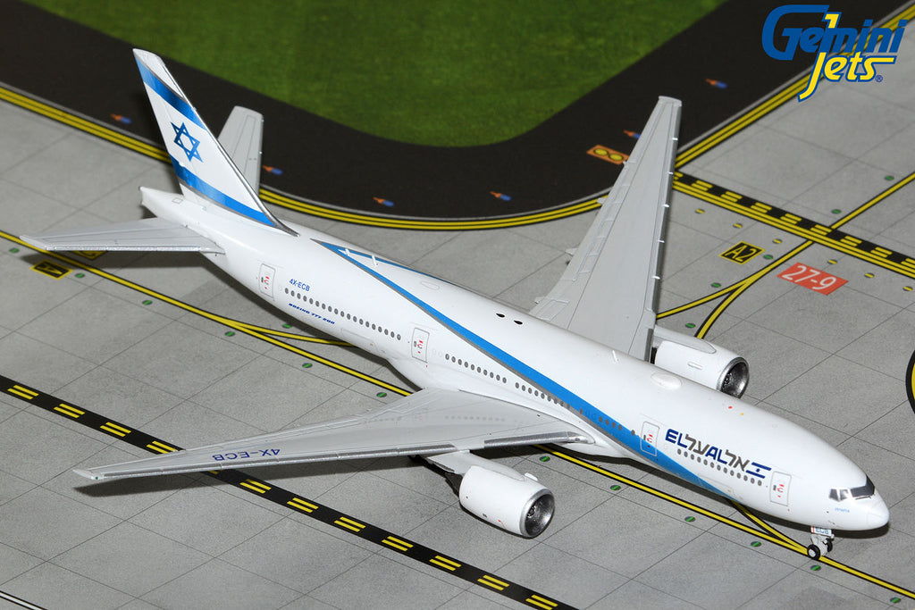 El Al Boeing 777-200ER 4X-ECB GeminiJets GJELY2300 Scale 1:400