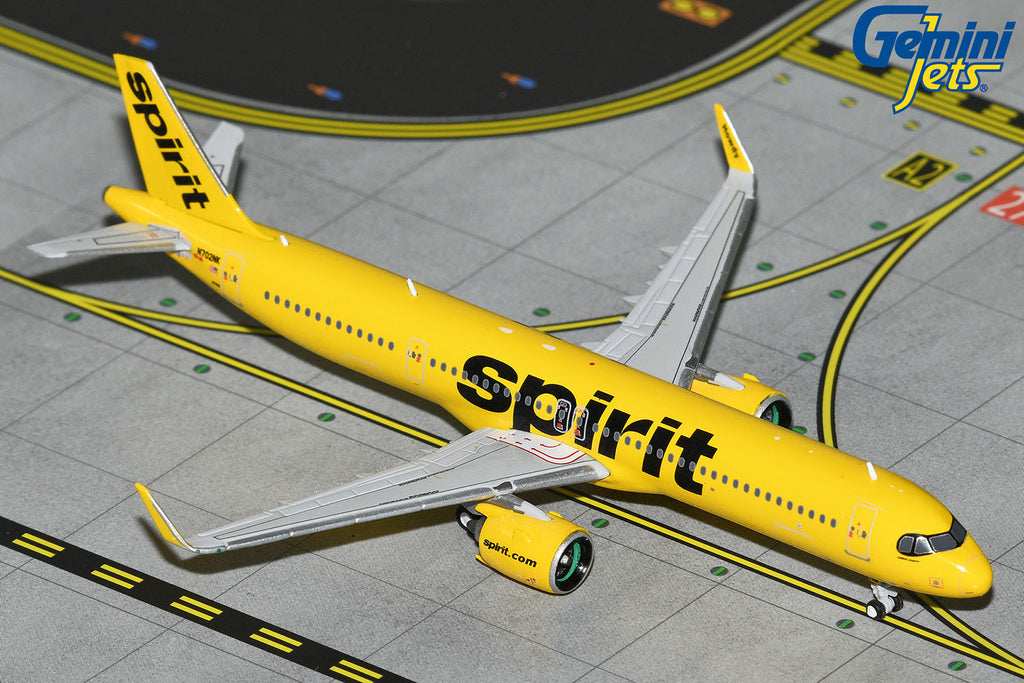 Spirit Airbus A321neo N702NK GeminiJets GJNKS2224 Scale 1:400