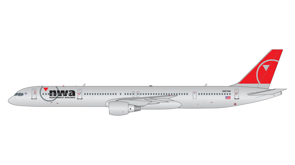 Northwest Airlines Boeing 757-300 N587NW GeminiJets GJNWA2366 Scale 1:400