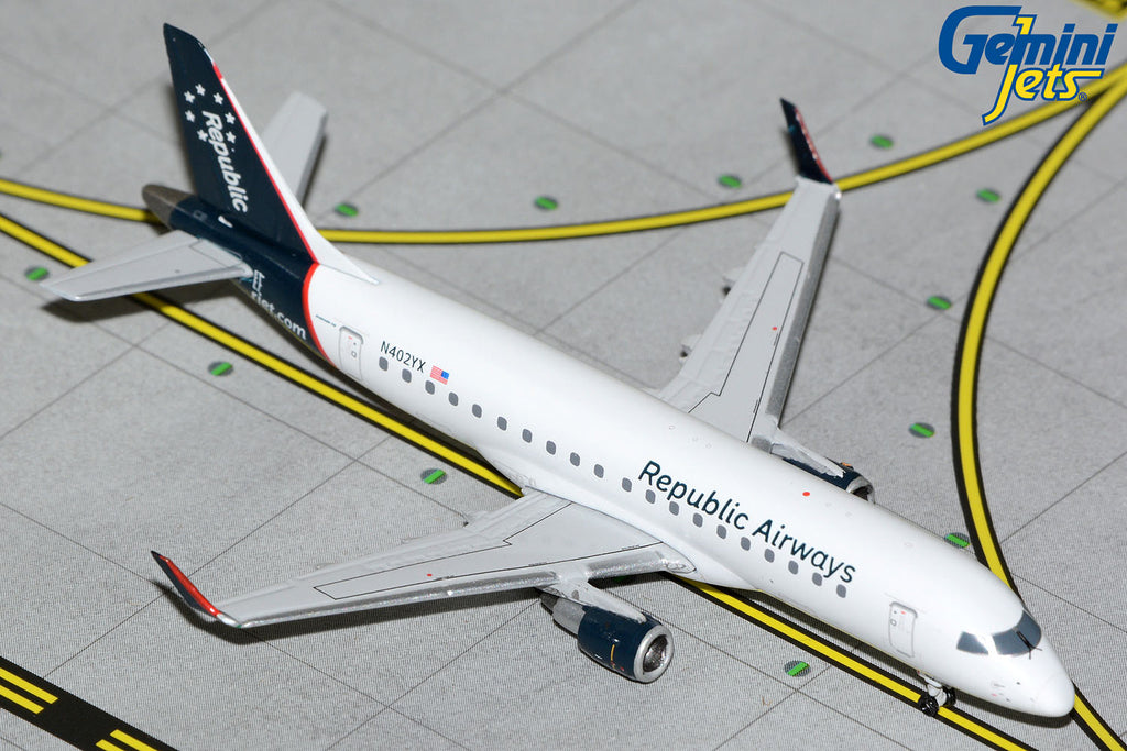 Republic Airways Embraer E-175 N402YX GeminiJets GJRPA2086 Scale 1:400