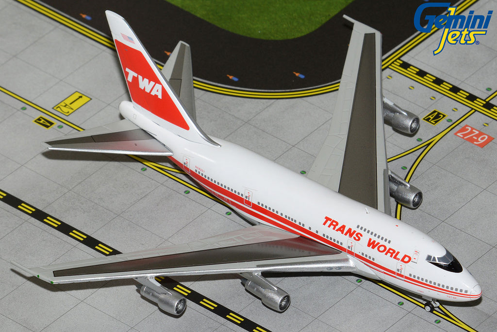 TWA Boeing 747SP N58201 Boston Express GeminiJets GJTWA1495 Scale 1:400