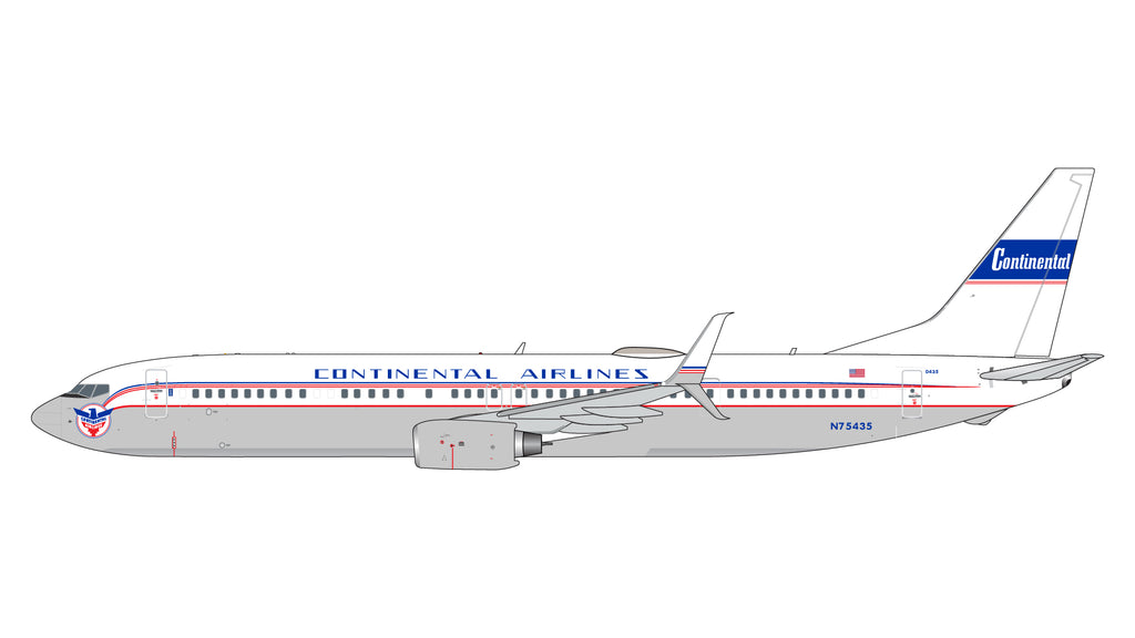 United Boeing 737-900ER N75435 Continental Retro GeminiJets GJUAL2343 Scale 1:400