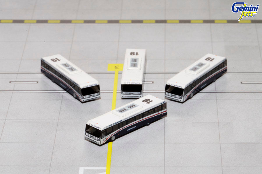 US Airways Cobus 3000 Airport Passenger Bus Set GeminiJets GJUSA1533 Scale 1:400