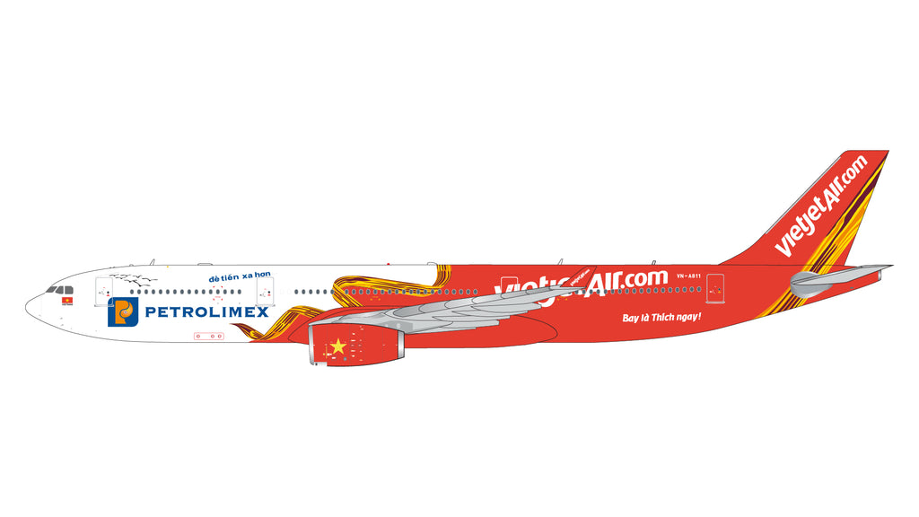 VietJet Air Airbus A330-300 VN-A811 Petrolimex GeminiJets GJVJC2080 Scale 1:400