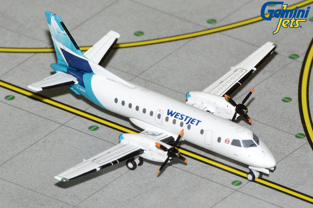 WestJet Link Saab 340 C-GOIA GeminiJets GJWJA2212 Scale 1:400