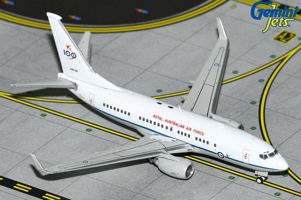Royal Australian Air Force Boeing 737-700 BBJ A36-001 100 Years GeminiJets GMRAA135 Scale 1:400