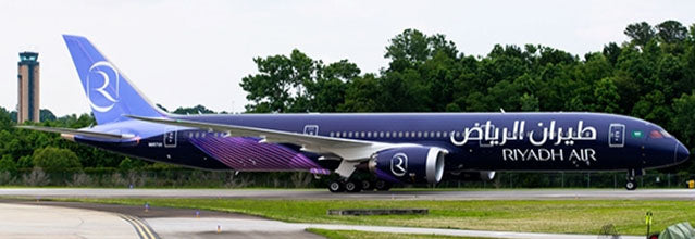 Riyadh Air Boeing 787-9 Flaps Down N8572C JC Wings JC4RXI0184A XX40184A Scale 1:400