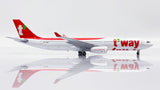 T'way Air Airbus A330-300 HL8501 JC Wings LH4TWB283 LH4283 Scale 1:400