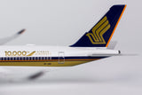 Singapore Airlines Airbus A350-900 9V-SMF 10,000th Airbus Aircraft NG Model 39009 Scale 1:400