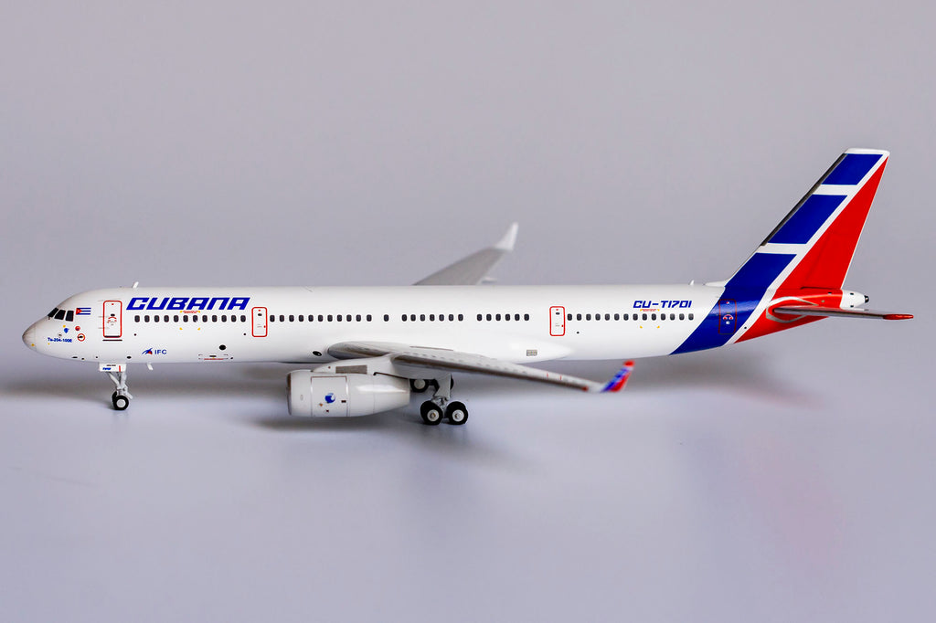 Cubana Tupolev Tu-204-100E CU-T1701 NG Model 40001 Scale 1:400