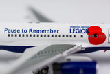 British Airways Boeing 757-200 G-BPEK Pause To Remember Poppy NG Model 53158 Scale 1:400