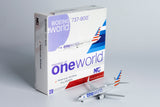 American Airlines Boeing 737-800 N838NN One World NG Model 58117 Scale 1:400
