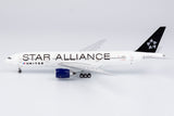 United Boeing 777-200ER N218UA Star Alliance With Blue Engines NG Model 72021 Scale 1:400