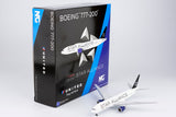 United Boeing 777-200ER N218UA Star Alliance With Blue Engines NG Model 72021 Scale 1:400
