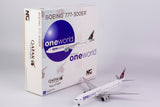 Qatar Airways Boeing 777-300ER A7-BAF One World NG Model 73013 Scale 1:400