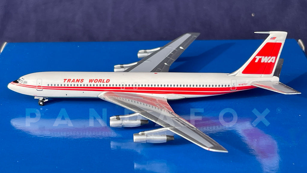 TWA Boeing 707-331B N18707 Aeroclassics ACN18707 Scale 1:400