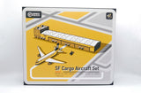 SF Airlines Package Set B747 B757 B767 Warehouse Office Building JC Wings ATBS103 Scale 1:400