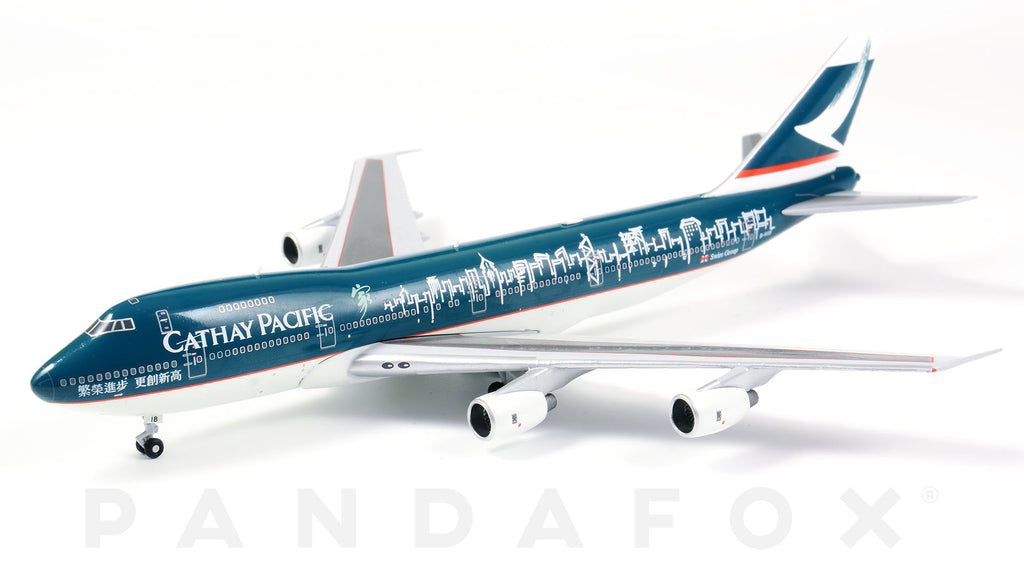 Cathay Pacific Boeing 747-200 B-HIB Spirit of Hong Kong JC Wings BBOX BB4-2017-002 Scale 1:400