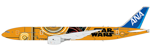 ANA Boeing 777-200ER JA743A Star Wars C-3PO JC Wings EW2772005 Scale 1:200