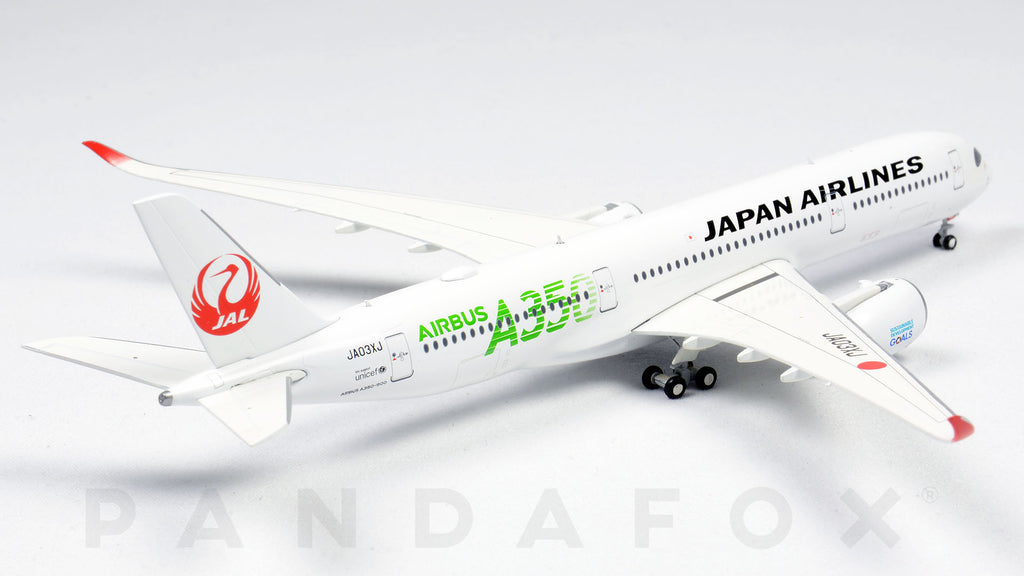 Japan Airlines Airbus A350-900 JA03XJ Green Titles JC Wings EW4359003 Scale  1:400
