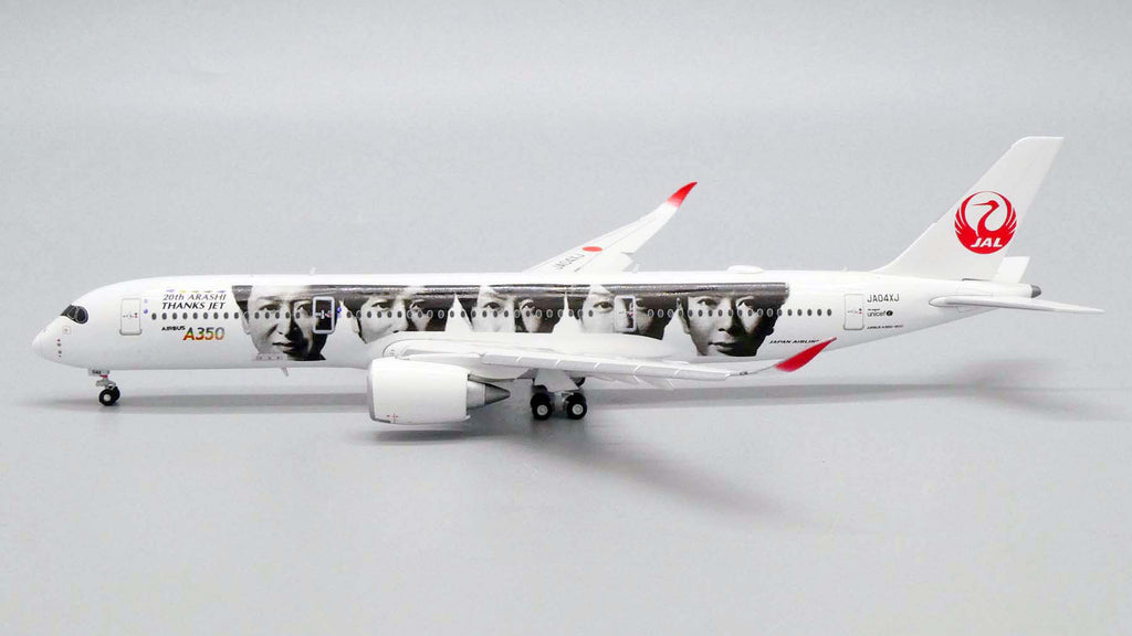 Japan Airlines Airbus A350-900 Flaps Down JA04XJ 20th Arashi Thanks Jet JC Wings EW4359005A Scale 1:400