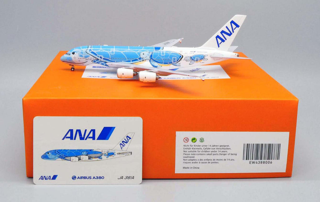 ANA Airbus A380 JA381A Flying Honu Lani JC Wings EW4388006 Scale 1:400