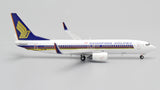 Singapore Airlines Boeing 737-800 9V-MGA JC Wings EW4738011 Scale 1:400