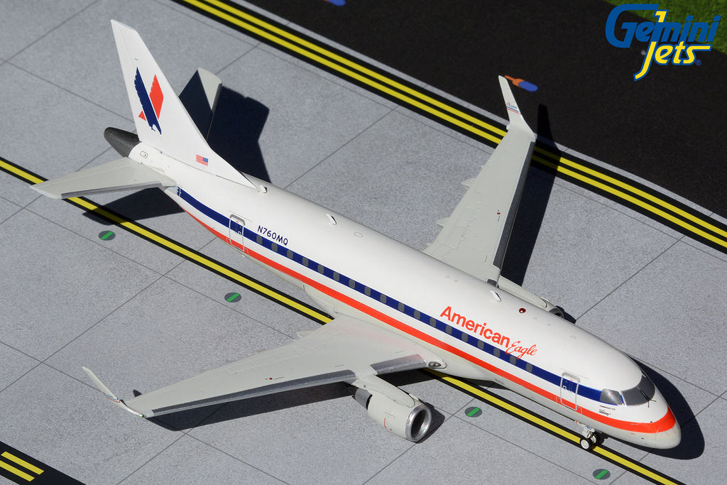 American Eagle Embraer E-170 N760MQ Retro GeminiJets G2AAL1061 Scale 1:200
