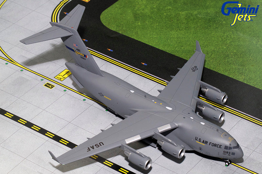 USAF Boeing C-17 00-0183 Charlotte ANG GeminiJets G2AFO787 Scale 1:200