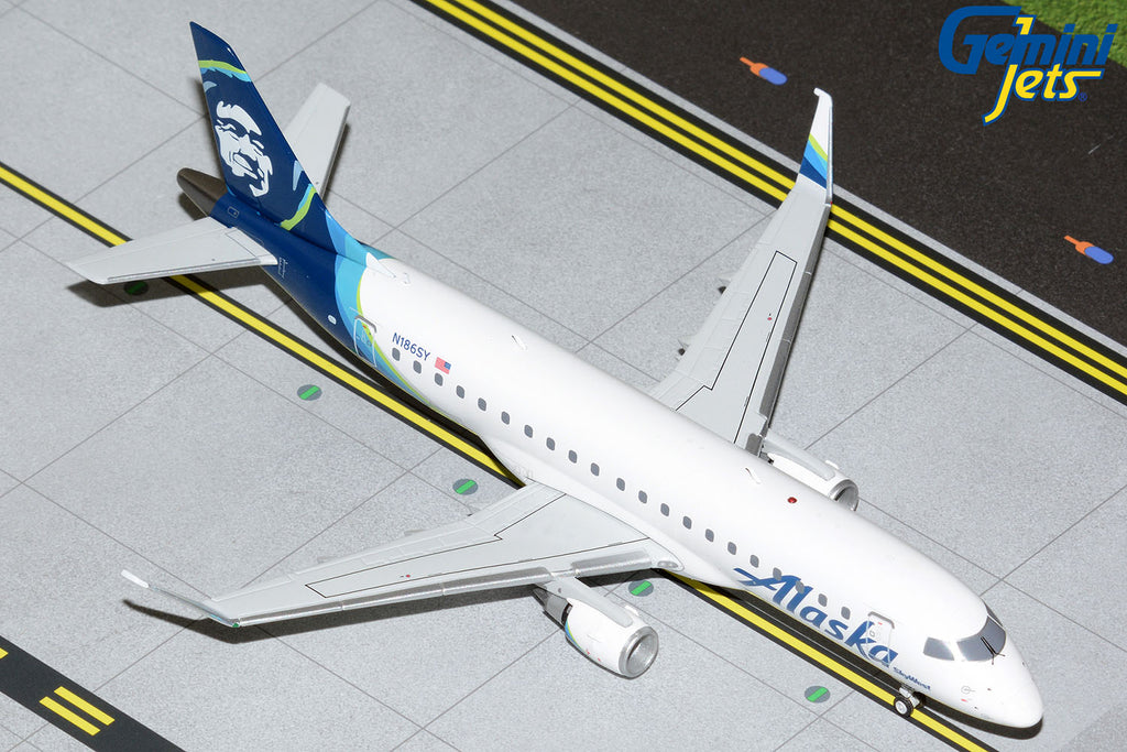 Alaska Airlines Embraer E-175 N186SY GeminiJets G2ASA1041 Scale 1:200