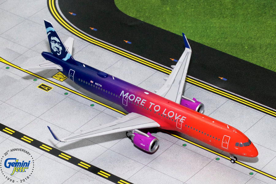 Alaska Airlines Airbus A321neo N927VA More To Love GeminiJets G2ASA739 Scale 1:200