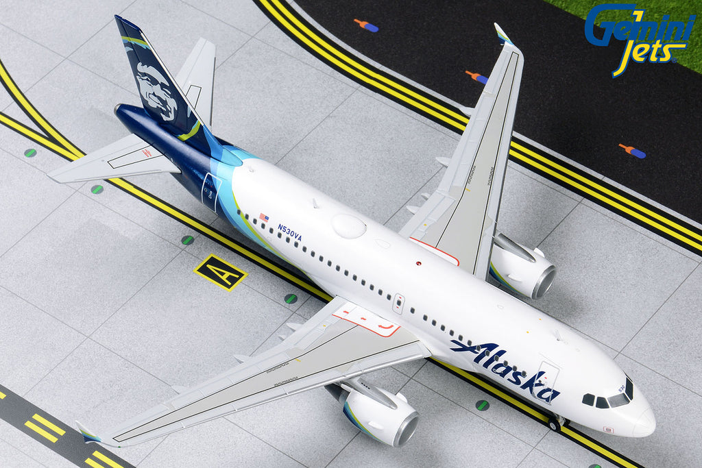 Alaska Airlines Airbus A319 N530VA GeminiJets G2ASA830 Scale 1:200